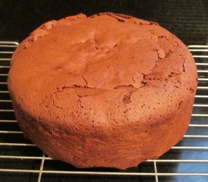 Kim's chocolate cake fresh out the oven