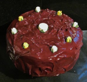 Kim's divine chocolate birthday cake