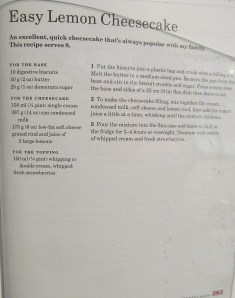 Mary Berry's Easy Lemon Cheesecake