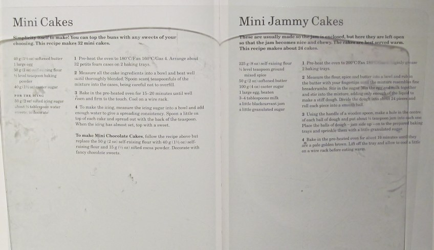 Mini Cakes & Mini Jammy Cakes