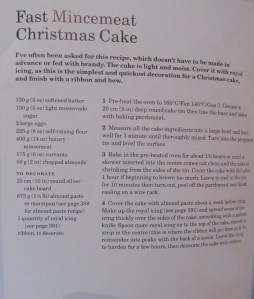 Mary Berry's Fast Mincemeat Christmas Cake