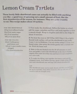 Mary Berry's Lemon Cream Tartlet