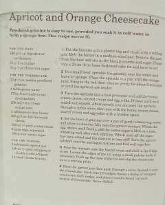 Mary Berry's Apricote & Orange Cheesecake