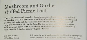 Mary Berry's Mushroom & Garlic stuffed picnic loaf