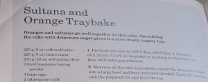 Mary Berry's sultana & orange tray bake