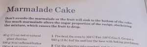 Mary Berry's Marmalade Cake