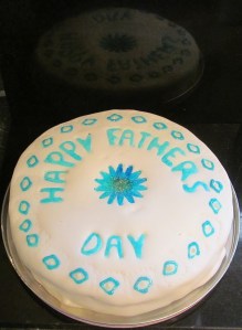 Kim's sponge fathers day cake