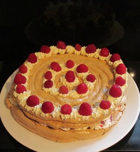 Kim's fresh cream & raspberry vacherin