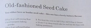 Mary Berry's Old Fashioned Seed Cake